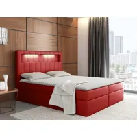 lit à ressorts aspyra 180x200 cm rouge